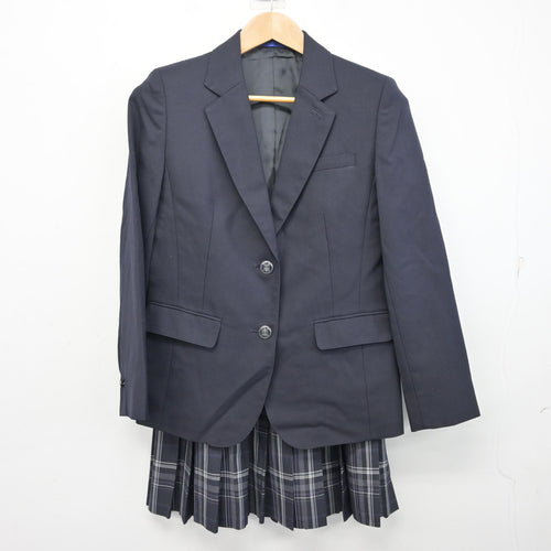 中古】岐阜県 大垣桜高等学校 女子制服 6点 (ブレザー・ニット