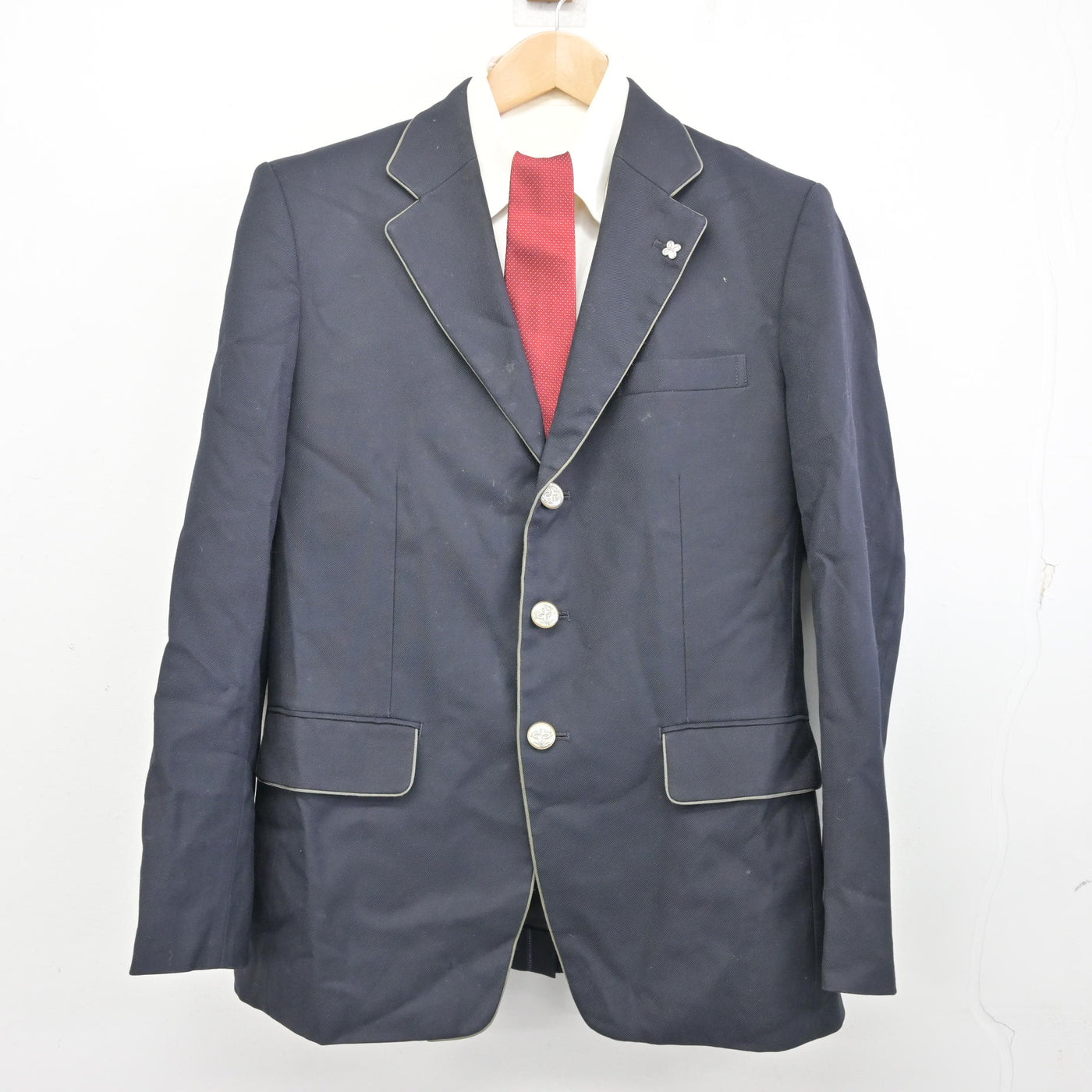 【中古】京都府 京都工学院高等学校 男子制服 4点 (ブレザー・シャツ) sf096505