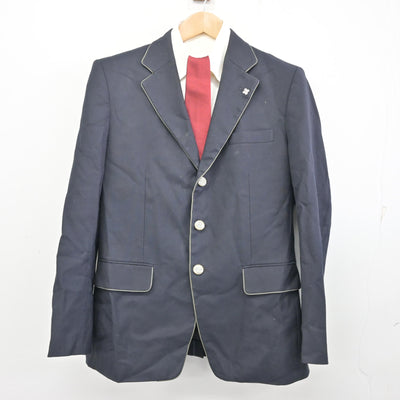【中古】京都府 京都工学院高等学校 男子制服 4点 (ブレザー・シャツ) sf096505