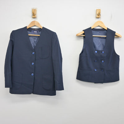 【中古】埼玉県 指扇中学校 女子制服 3点 (ブレザー・ベスト・スカート) sf096506