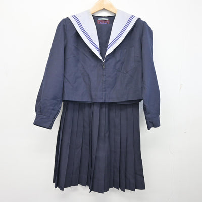 【中古】三重県 上野高等学校 女子制服 2点 (セーラー服・スカート) sf096513