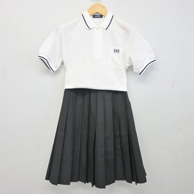 【中古】兵庫県 西宮今津高等学校 女子制服 2点 (シャツ・スカート) sf096519