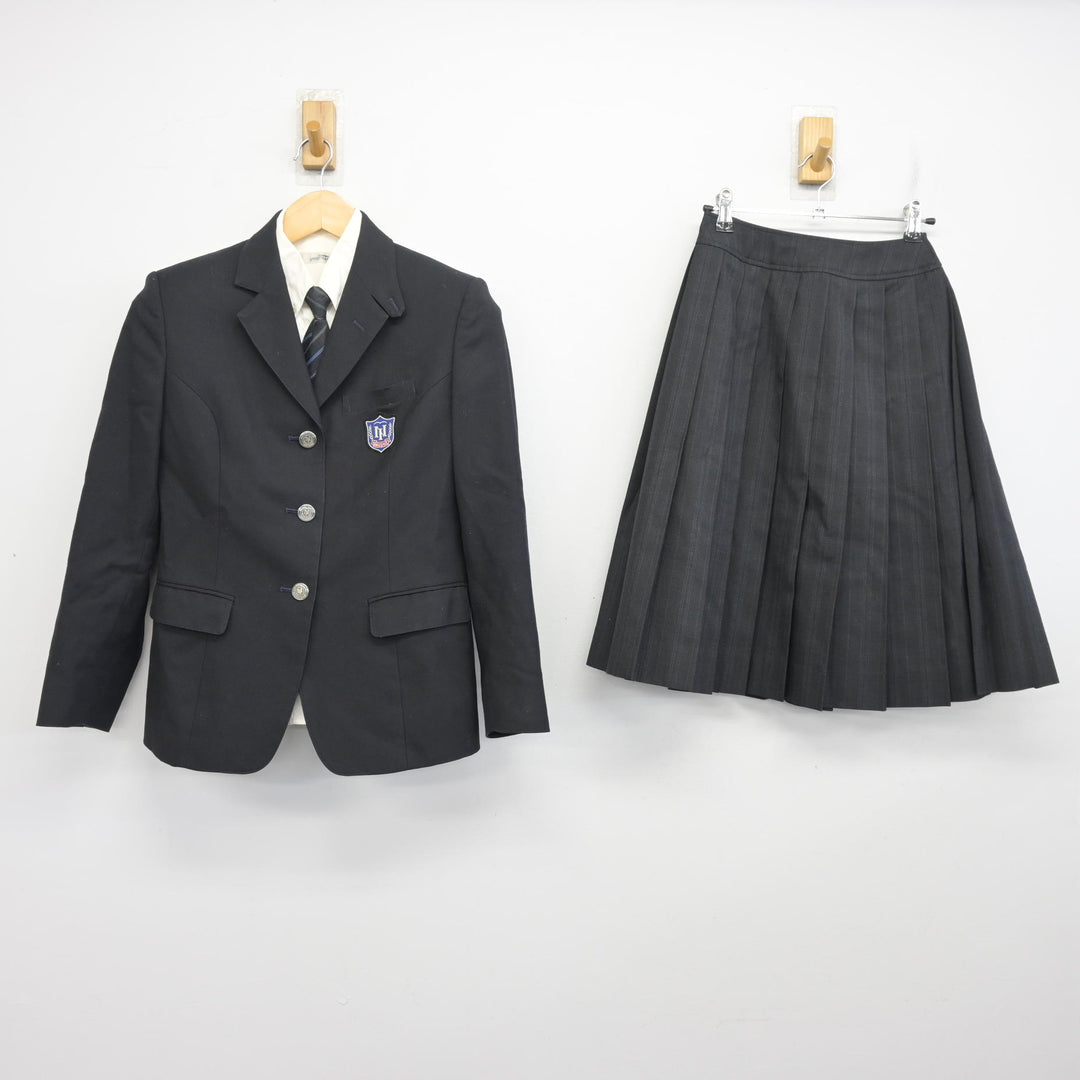 中古】兵庫県 西宮今津高等学校 女子制服 4点 (ブレザー・シャツ 