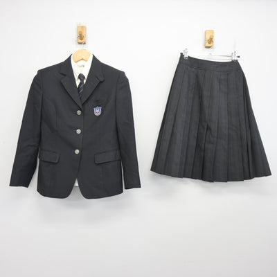 【中古】兵庫県 西宮今津高等学校 女子制服 4点 (ブレザー・シャツ・スカート) sf096520
