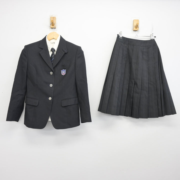 中古】兵庫県 西宮今津高等学校 女子制服 4点 (ブレザー・シャツ 