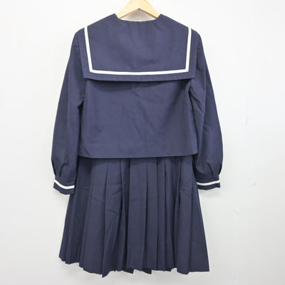 【中古】静岡県 富士根南中学校 女子制服 3点 (セーラー服・スカート) sf096521