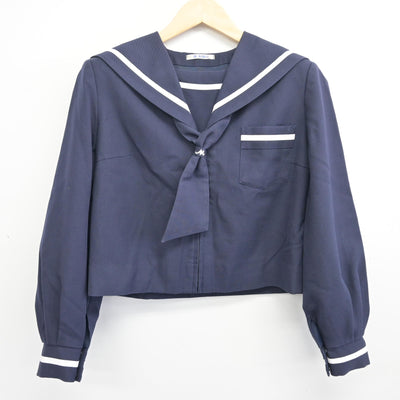 【中古】静岡県 富士根南中学校 女子制服 3点 (セーラー服・スカート) sf096521