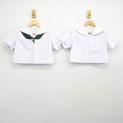 【中古】大阪府 樟蔭高等学校 女子制服 3点 (セーラー服) sf096528
