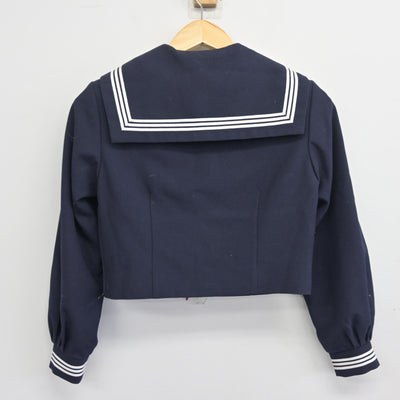 【中古】千葉県 姉崎中学校 女子制服 3点 (セーラー服・ジャンパースカート) sf096556