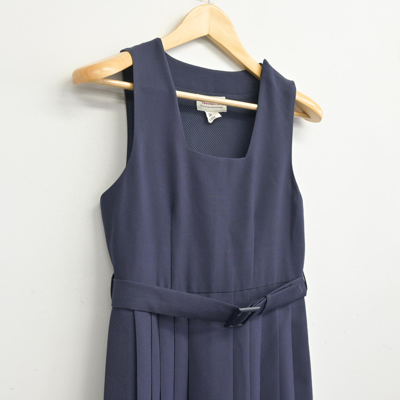 【中古】千葉県 姉崎中学校 女子制服 2点 (ジャンパースカート) sf096557
