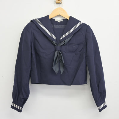 【中古】熊本県 八代中学校 女子制服 3点 (セーラー服・ジャンパースカート) sf096564