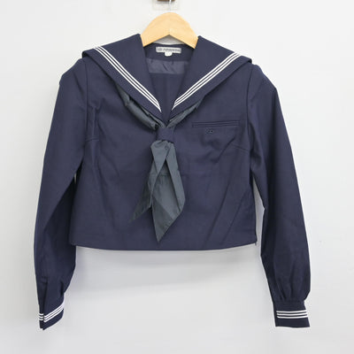 【中古】熊本県 八代高等学校 女子制服 3点 (セーラー服・ジャンパースカート) sf096570
