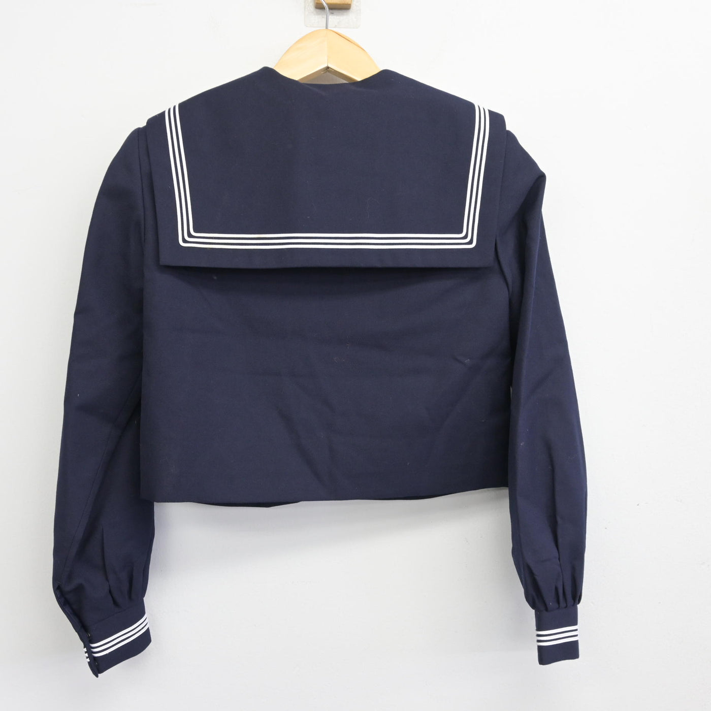 【中古】熊本県 八代高等学校 女子制服 3点 (セーラー服・ジャンパースカート) sf096570
