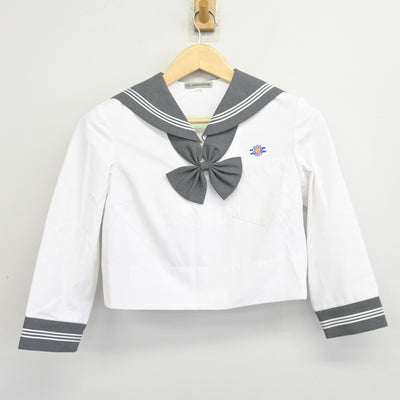 【中古】熊本県 八代高等学校 女子制服 3点 (セーラー服・スカート) sf096571