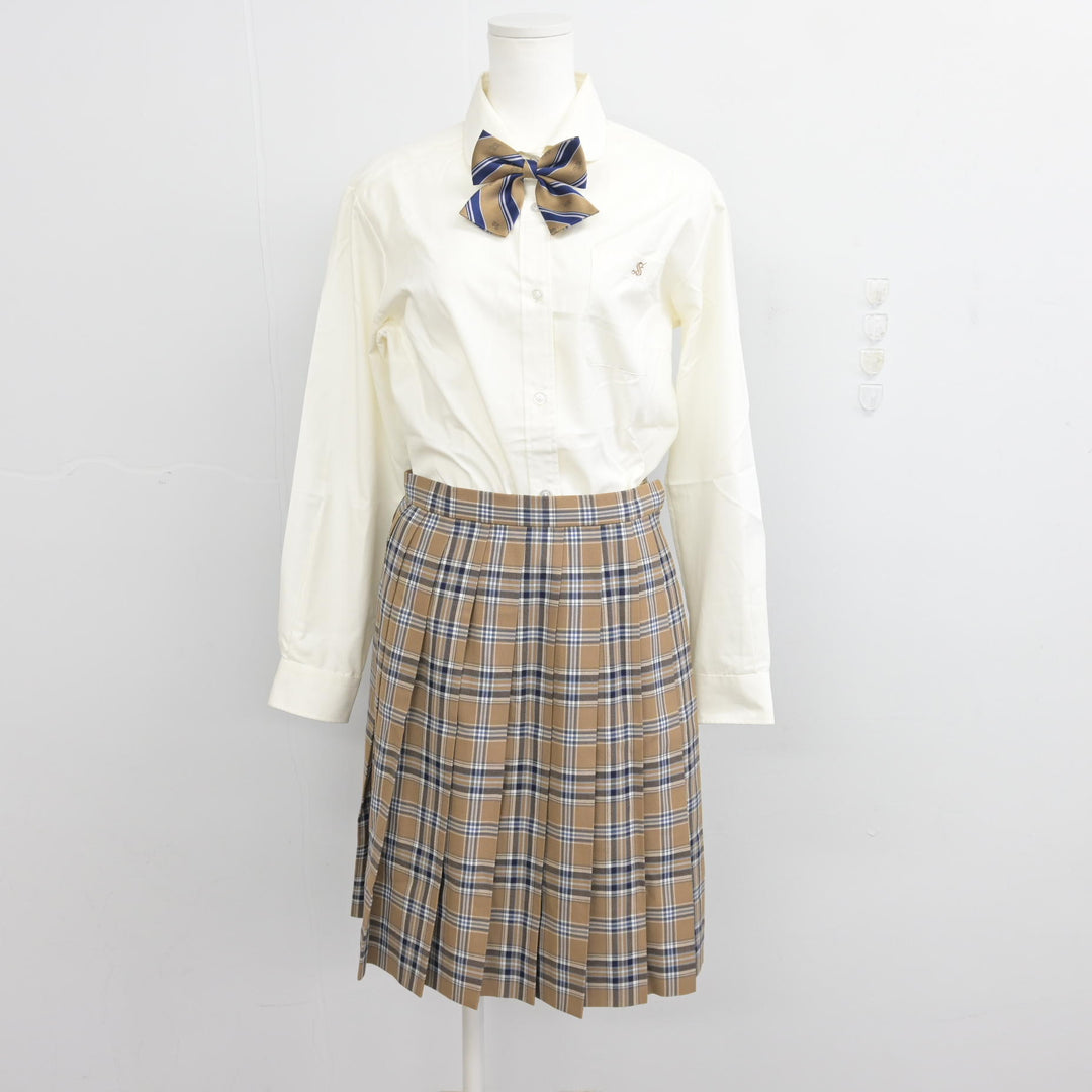 中古】栃木県 作新学院高等学校 女子制服 5点 (ブレザー・ベスト