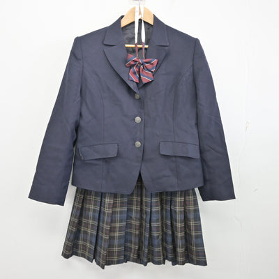 【中古】千葉県 佐倉東高等学校 女子制服 3点 (ブレザー・スカート) sf096580