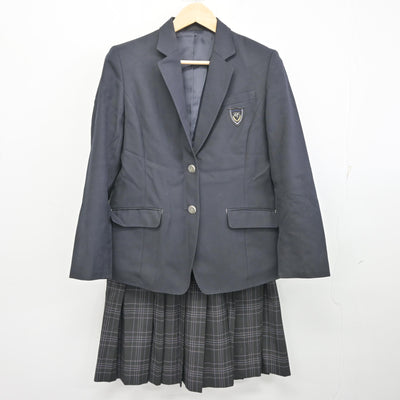【中古】静岡県 富岳館高等学校 女子制服 2点 (ブレザー・スカート) sf096585