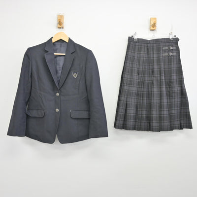 【中古】静岡県 富岳館高等学校 女子制服 2点 (ブレザー・スカート) sf096585
