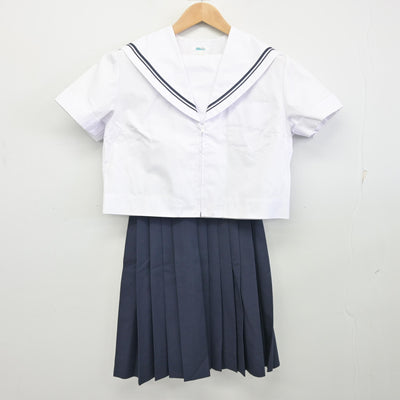 【中古】大阪府 羽曳野市立誉田中学校/旧制服 女子制服 2点 (セーラー服・スカート) sf096596