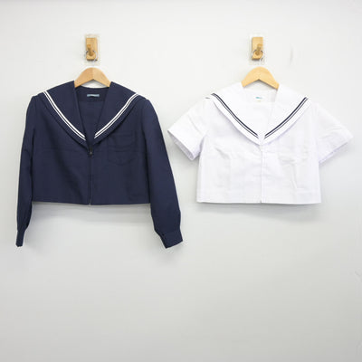【中古】大阪府 羽曳野市立誉田中学校/旧制服 女子制服 2点 (セーラー服・セーラー服) sf096597
