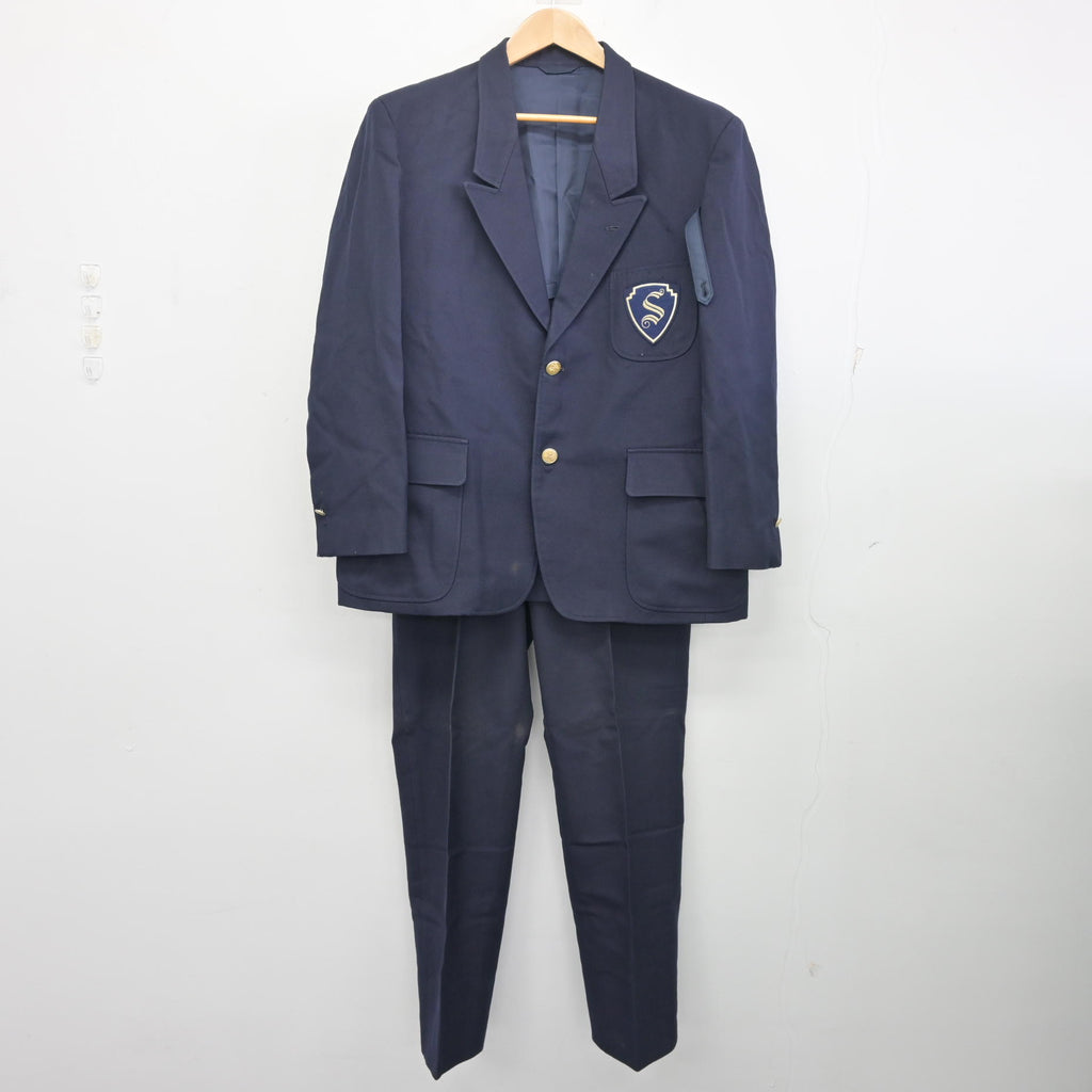 中古】大阪府 清風高等学校/旧制服 男子制服 2点 (ブレザー・ズボン