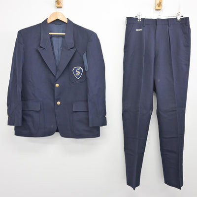 【中古】大阪府 清風高等学校/旧制服 男子制服 2点 (ブレザー・ズボン) sf096606