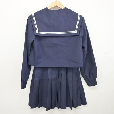 【中古】大阪府 羽曳野市立誉田中学校/旧制服 女子制服 3点 (セーラー服・スカート) sf096607