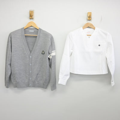 【中古】北海道 札幌静修高等学校 女子制服 3点 (セーラー服・ニット) sf096609