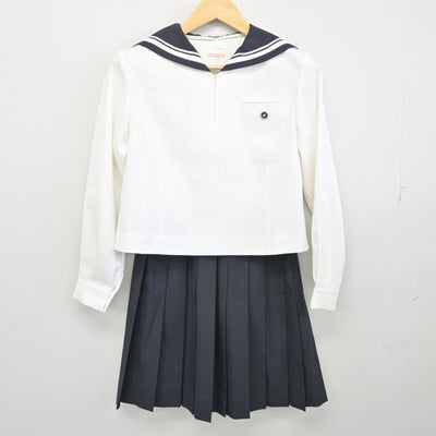 【中古】北海道 札幌静修高等学校 女子制服 3点 (セーラー服・スカート) sf096610
