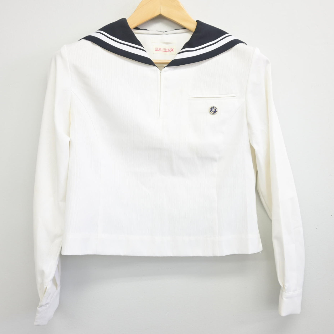 【中古】北海道 札幌静修高等学校 女子制服 3点 (セーラー服・スカート) sf096610
