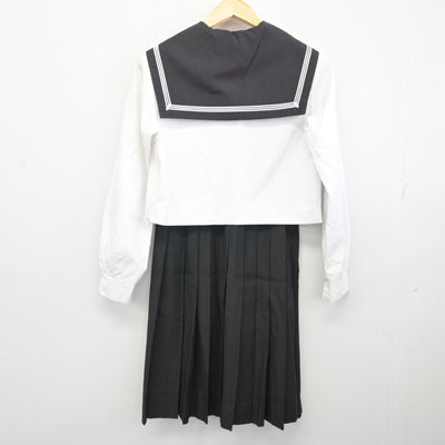【中古】北海道 札幌稲雲高等学校 女子制服 3点 (セーラー服・セーラー服・スカート) sf096614