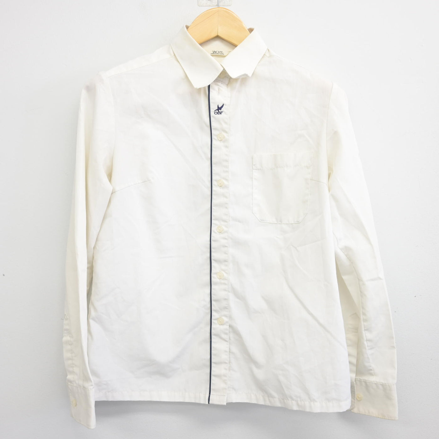 【中古】大阪府 大阪ビジネスフロンティア高等学校 女子制服 3点 (ニット・シャツ・スカート) sf096619