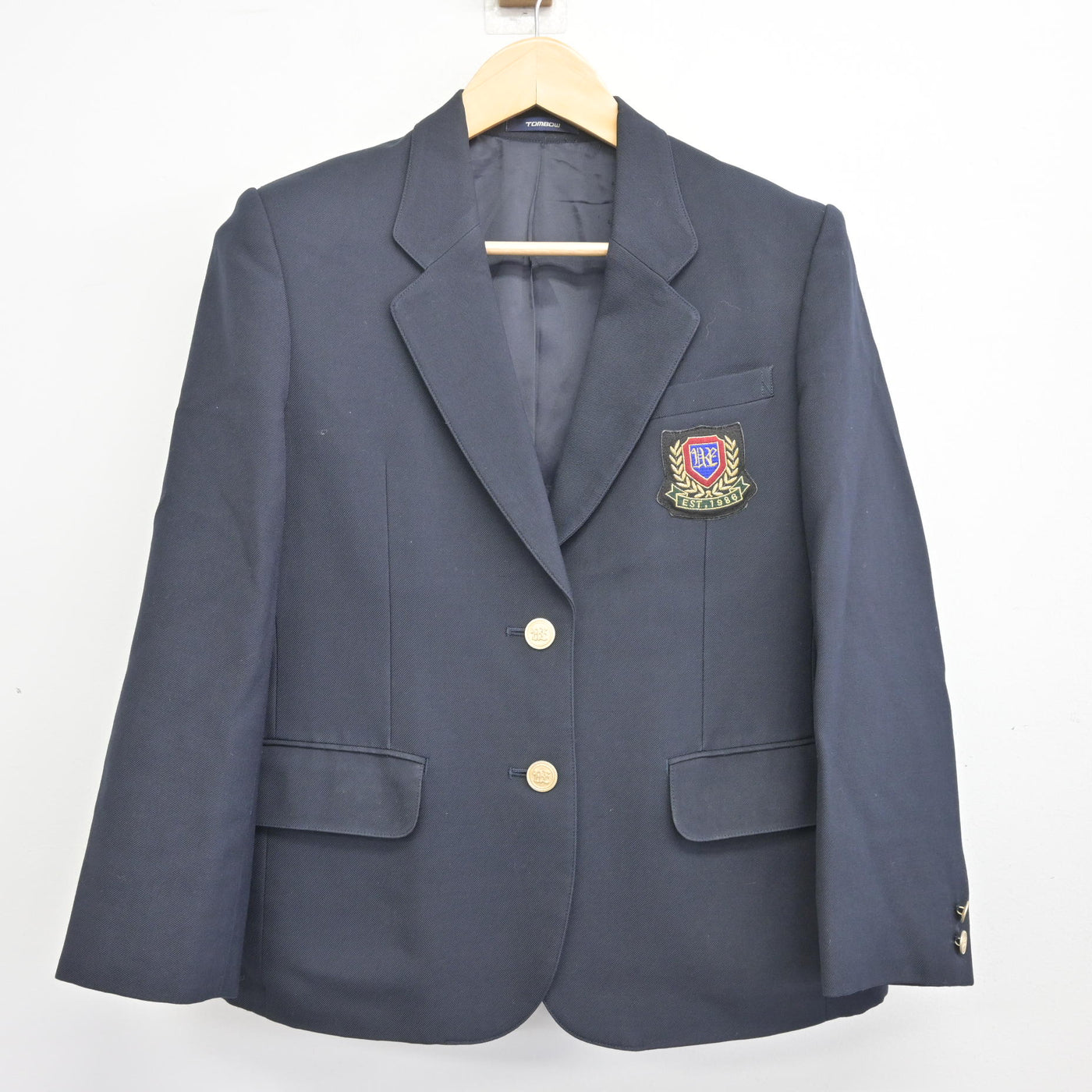 【中古】茨城県 牛久栄進高等学校 女子制服 4点 (ブレザー・スカート) sf096620