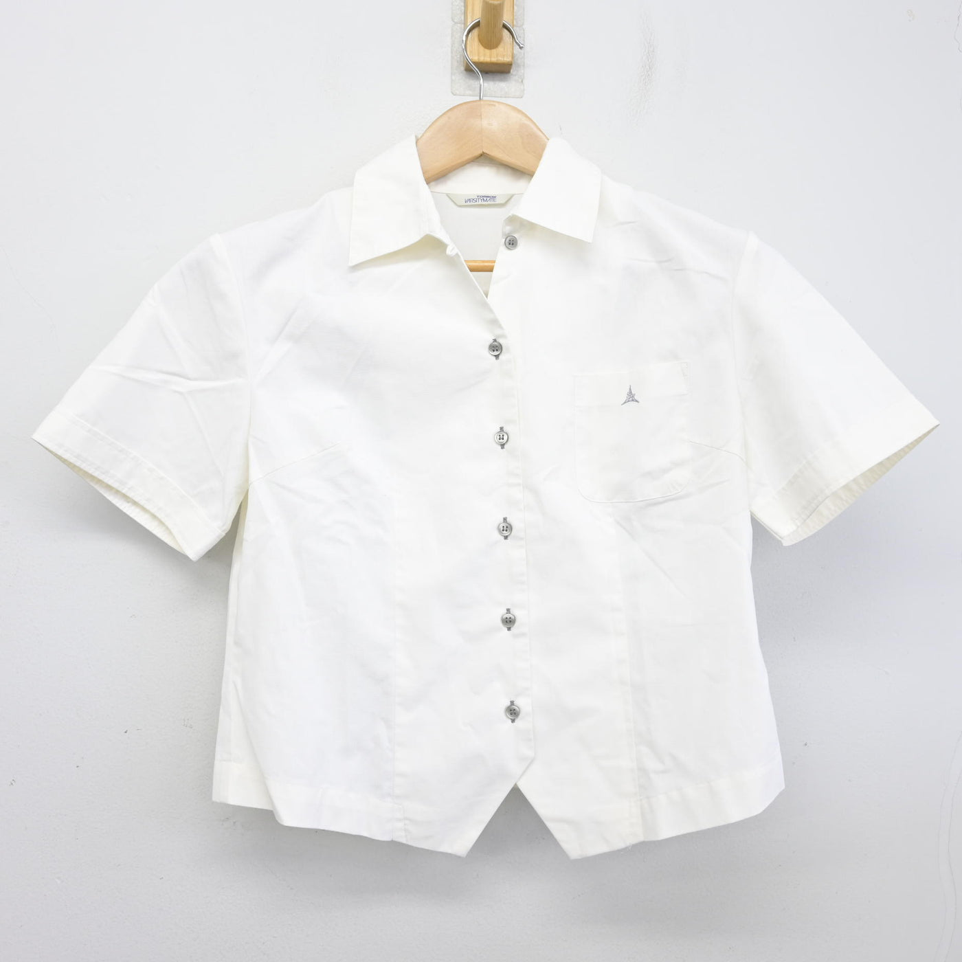 中古】愛知県 山田高等学校 女子制服 3点 (ニットベスト・シャツ