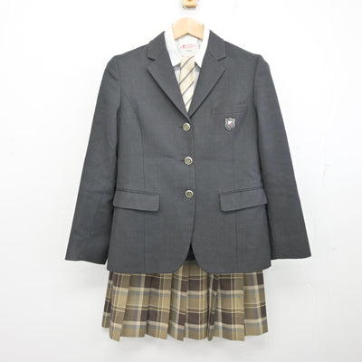 【中古】東京都 京華女子高等学校 女子制服 4点 (ブレザー・シャツ・スカート) sf096680