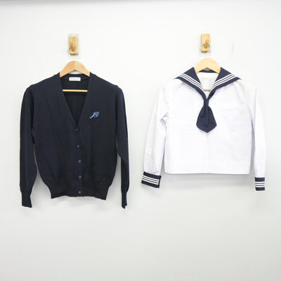 【中古】東京都 十文字中学校 女子制服 3点 (ニット・セーラー服) sf096715