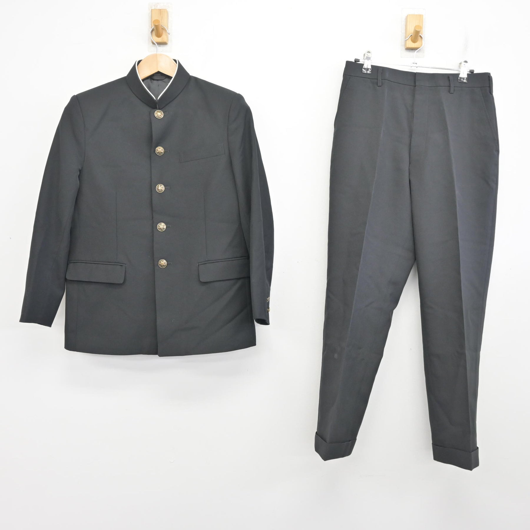 中古】茨城県 下妻中学校 男子制服 2点 (学ラン・ズボン