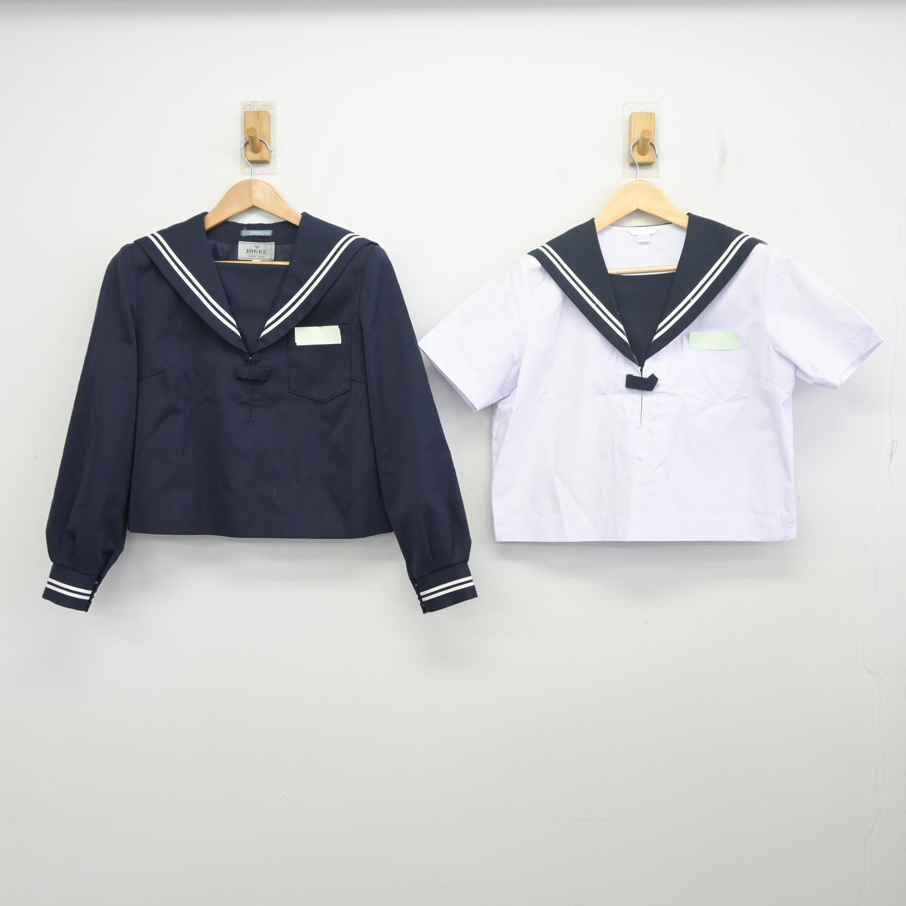 セーラー服　中学 中古】愛知県 一宮市公立中学制服/旧モデル 女子制服 3点