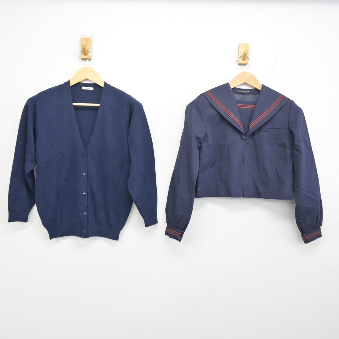 福ふく 中古】福岡県 福岡教育大学附属福岡小学校 女子制服 2点 (ニット
