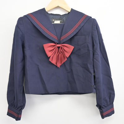【中古】神奈川県 横浜隼人中学校・高等学校 女子制服 3点 (セーラー服・スカート) sf096837