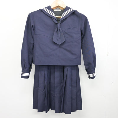 【中古】東京都 十文字中学・高等学校 女子制服 3点 (セーラー服・ジャンパースカート) sf096851