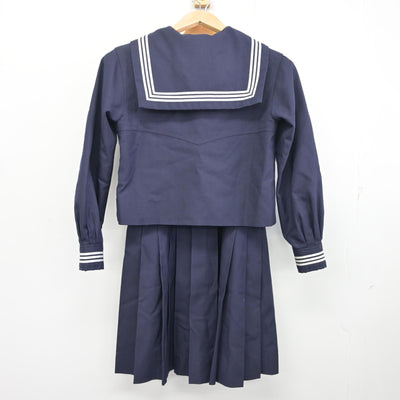 【中古】東京都 十文字中学・高等学校 女子制服 3点 (セーラー服・ジャンパースカート) sf096851