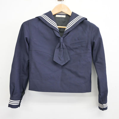 【中古】東京都 十文字中学・高等学校 女子制服 3点 (セーラー服・ジャンパースカート) sf096851