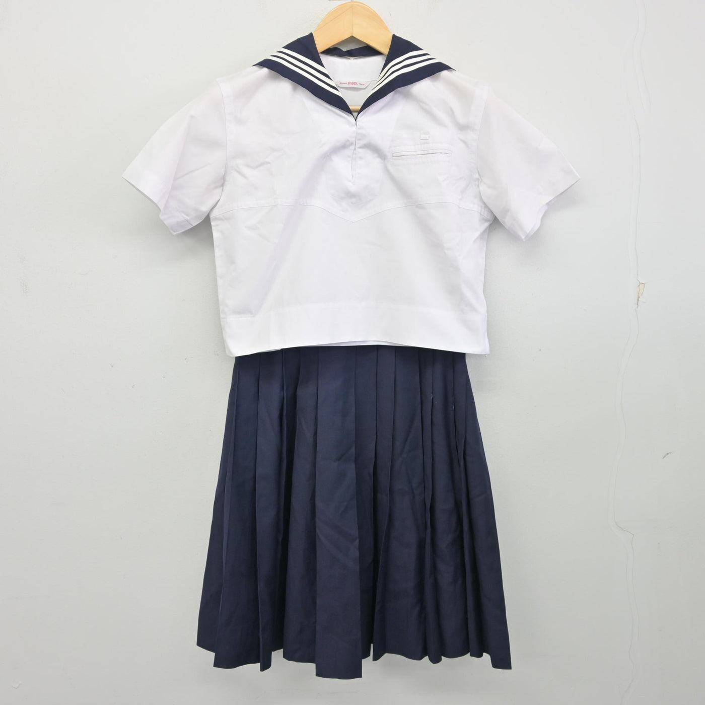 【中古】東京都 十文字中学・高等学校 女子制服 2点 (セーラー服・スカート) sf096854
