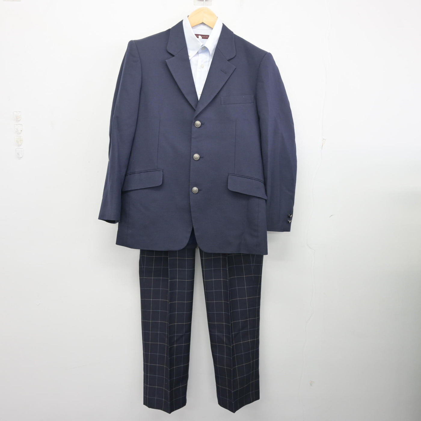 中古】新潟県 加茂暁星高等学校 男子制服 3点 (ブレザー・シャツ
