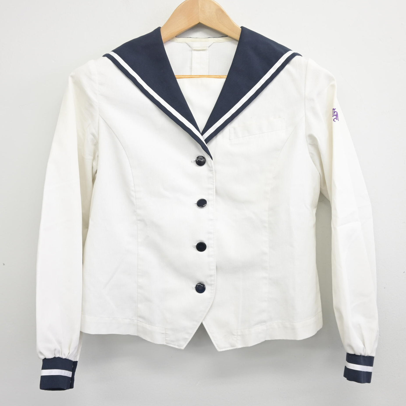 【中古】大分県 藤蔭高等学校 女子制服 3点 (セーラー服・スカート) sf096867
