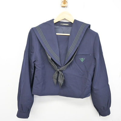 【中古】大分県 日田高等学校 女子制服 4点 (ニット・セーラー服・ジャンパースカート) sf096870