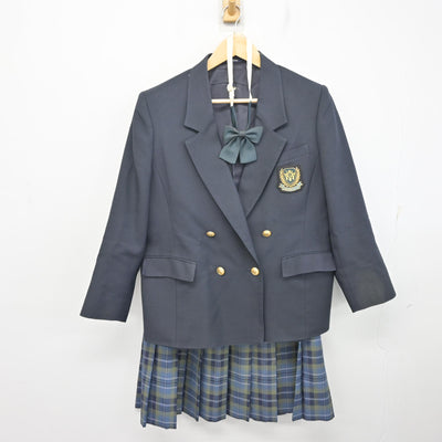 【中古】千葉県 若松高等学校 女子制服 3点 (ブレザー・スカート) sf096878