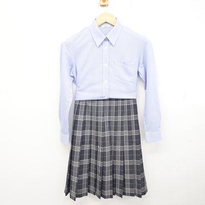 【中古】東京都 武蔵村山市立小中一貫校村山学園 女子制服 4点 (ブレザー・ニットベスト・シャツ・スカート) sf096880