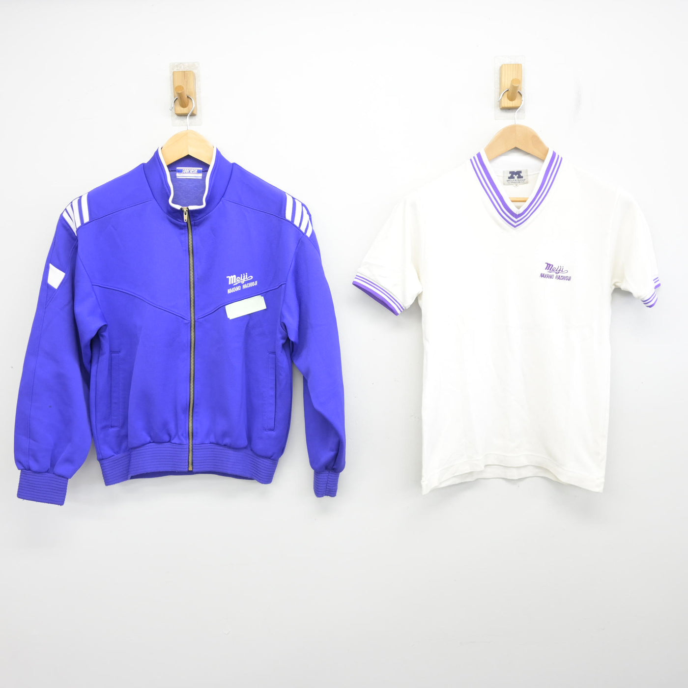 【中古】東京都 明治大学付属八王子中学高等学校 女子制服 2点 (ジャージ 上・体操服 上) sf096887